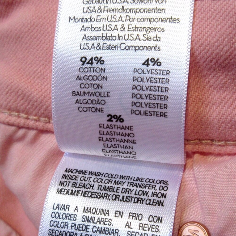 NWT Mother Mid Rise Dazzler Ankle in Play Date Quartz Pink Stretch Jeans 26 - Picture 5 of 8